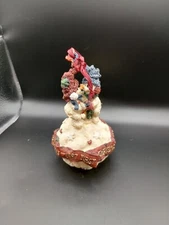 Vintage 1997 Boyds Bears Mistletoe and Holly First Christmas Snowball (CH49)