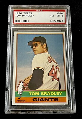 1976 Topps #644 Tom Bradley PSA 8 NM-MINT (30274921) | eBay