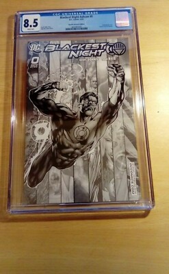 Blackest Night #0 SDCC RRP Sketch Retailer Incentive Variant CGC 8.5 RARE