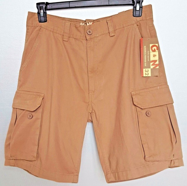 Men's G & M Sz 38 Brown Cargo Khaki Shorts 12.94 eBay