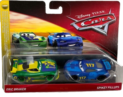 Disney cars 3点セット Disney Cars 3 Eric Braker & Spikey Fillups Next-Gen Racers 2 Pack
