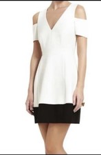 BCBG MAXAZRIA Cold Shoulder Krisa Mini Dress Formal Wedding-Guest Prom