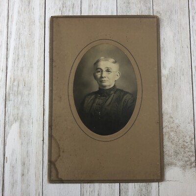 Antique Victorian Photograph EMILY MANSFIELD Portrait Beautiful Grandmother 1890