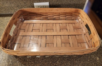 Vintage 1993 Maple Signed Longaberger Long tray Basket