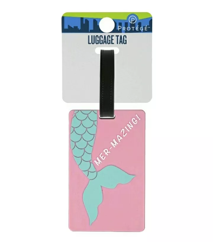 Mermaid luggage tag hotsell