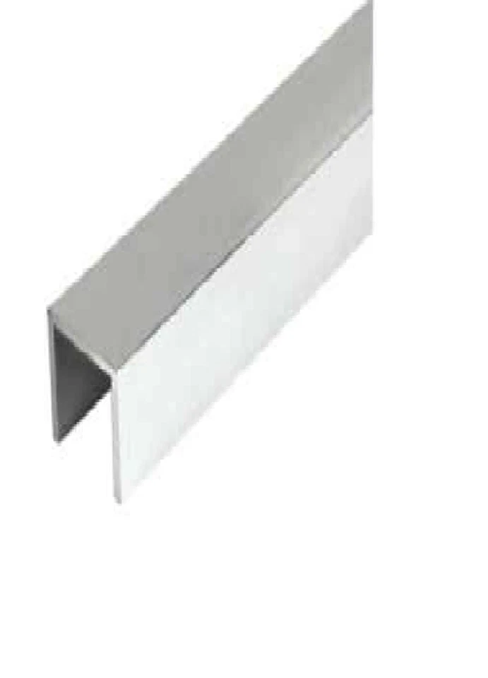 Aluminium U C Channel Unequal 50mm 2" Wide Base Multiple Sizes Available - Image 2 of 4