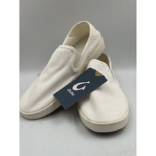 NEW OluKai Ki'ihele Sneakers Women's 9 White Slip On shoes NWT