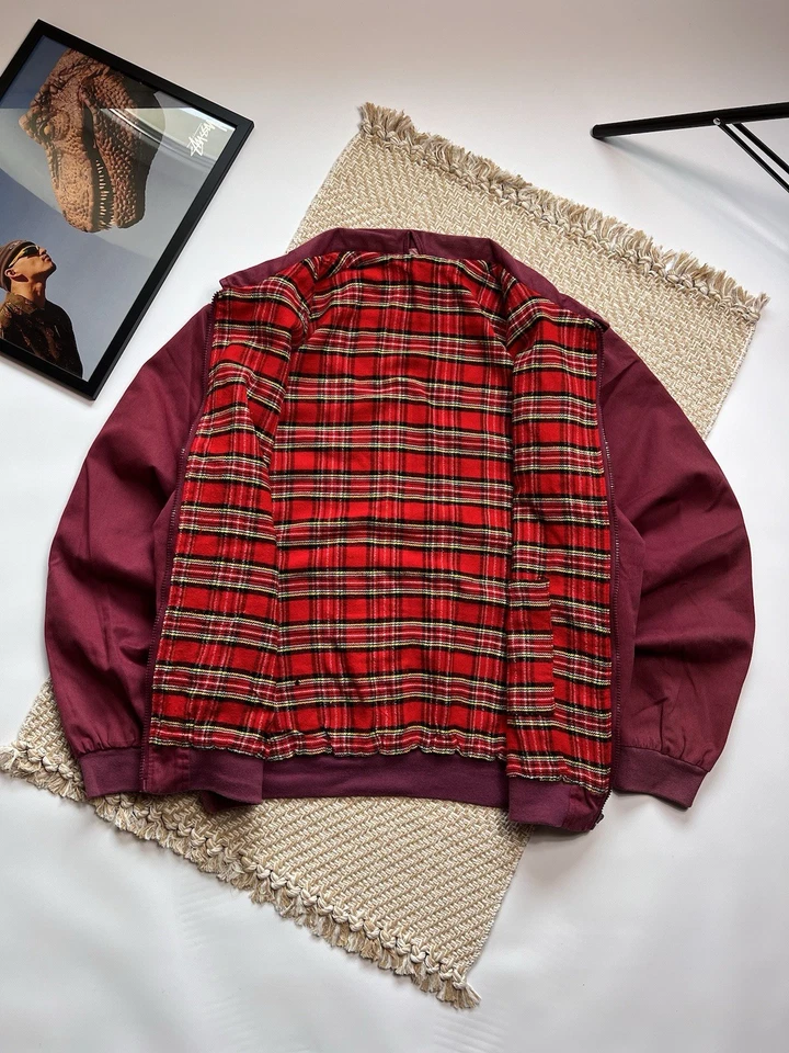 Baracuta G9 Estilo Vintage Algodón Cremallera Chaqueta Bomber Hombre’s L Abrigo Inglaterra Reino Unido Foto 2 de 4