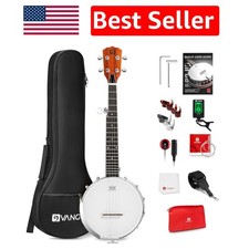 Lightweight 5 String Banjo - 26 Inch Travel Kit with Carrying Bag Tuner