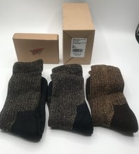 Red Wing Deep Toe Capped Wool Socks 3 Pack 97663 Multicolor Mens 9-12