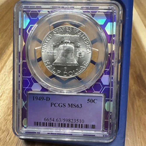 1949-D Franklin Half Dollar PCGS MS63 – Choice Uncirculated Silver 50C
