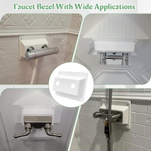 Faucet Bezel Stand Off Faucet Cover fits for RV Caravans Shower Plate 