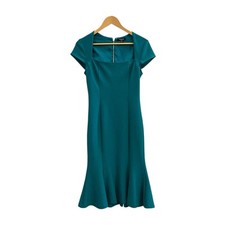 MARCIANO By Guess Fenton Dress Ornate Teal Size US 4 NEW NWT