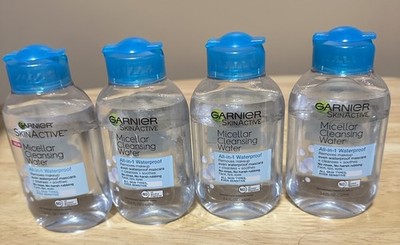 Garnier SkinActive Micellar Cleansing Water All-in-1 One 3.4Oz Waterproof 4 Pack