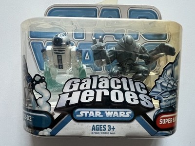 Star Wars Galactic Heros R2D2 und Super Battle Droid - Neu in OVP