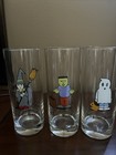 3 Halloween Trick or Treat Tumblers Glass 16oz Ocean Made in Thailand