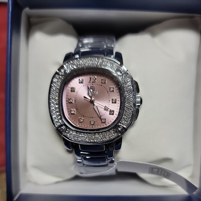 Montres Prestige X Ladies Watch, Austrian Crystals | Silver, Pink | 35mm