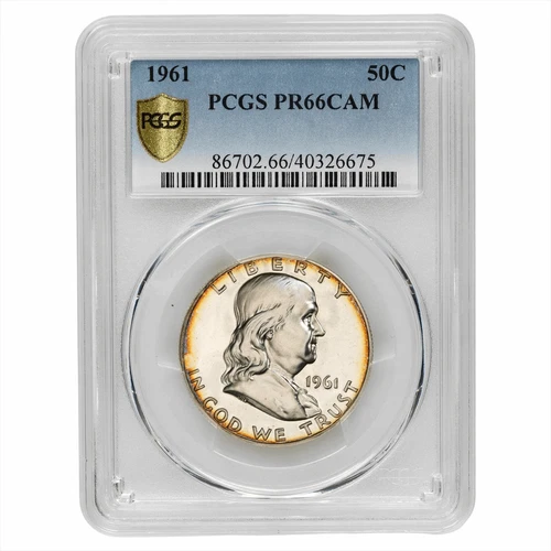 1961 Franklin Half Dollar 50C PCGS PR 66 CAM