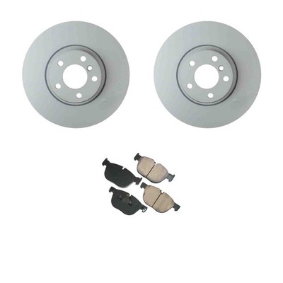 Zimmerman Front Rotors Akebono Euro Disc Brake Pads Kit For BMW E70 X5 E71 X6