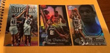 1997-98 Topps Finest - Uncommon Silver Tim Duncan #306 (RC) + Flair Row 2 and 3