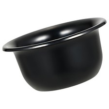 Durable Black Shaving Soap Bowl Reusable Cup for Lathering Shaving Foam