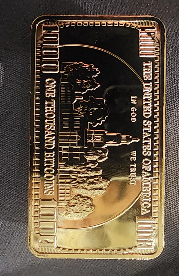 Barra de oro de 24 Bitcoin Foto 2 de 2