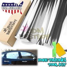 20x10ft Uncut Roll Window Mirror Silver Chrome Tint Film Car Home Office Glass