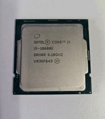 Intel Core i5-10600K 10th Gen Core i5 4.10GHz Processor SRH6R CPU