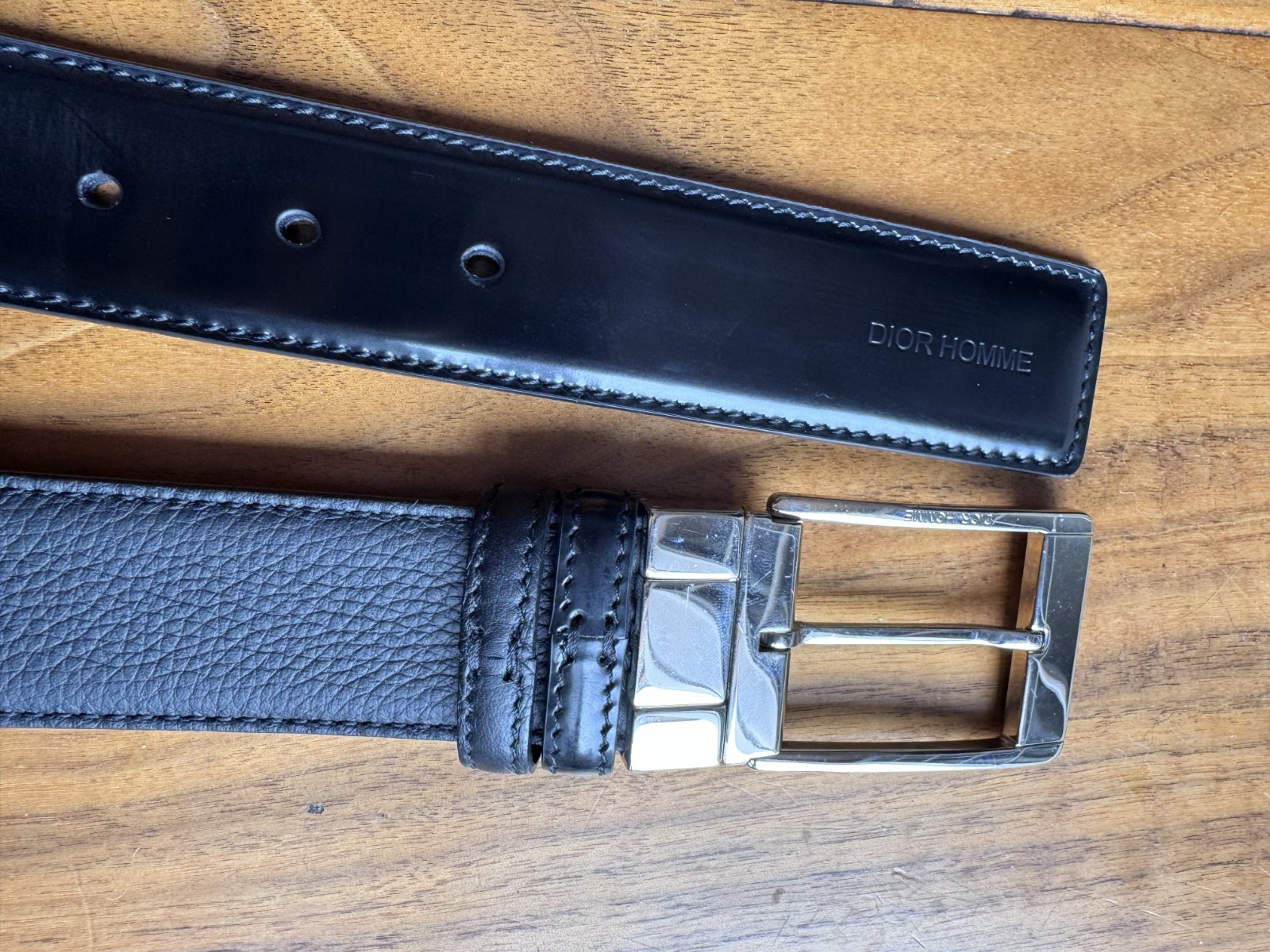 dior homme reversable belt 46'