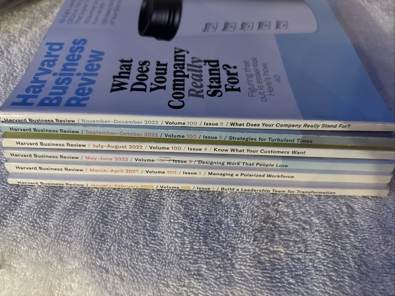 2022 Lot Harvard Business Review Volume 100 Issues 1-6 Good Condition