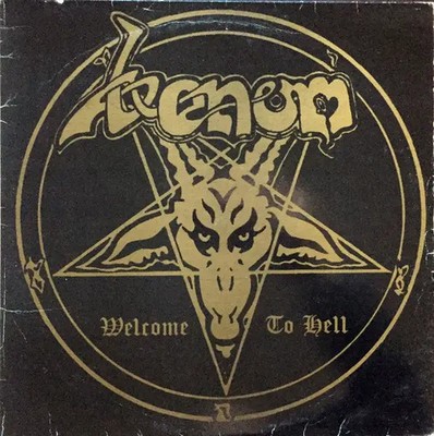 Venom Welcome To Hell BLUE LABELS + INSERT NEAR MINT Neat Records Vinyl LP