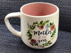 MOTHER OF THE YEAR mug FLORAL wreath MOTIF 🌺🌿🌼🌿🌸🪻🌿 never used! NEW! 🌸🌼 — photo 1