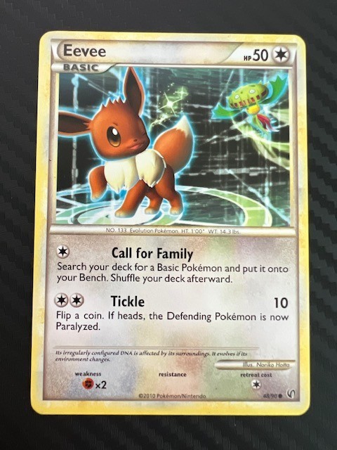 Pokémon TCG Eevee 48/90 Undaunted Regular Common  LP
