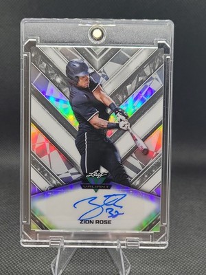 2026 Leaf Metal Draft Baseball - Valiant - Autograph - Zion Rose 1st On Print /3