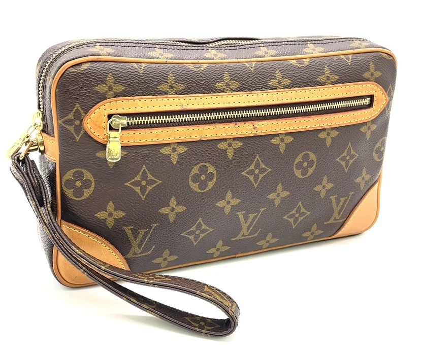 Auth Louis Vuitton Monogram Marly Dragonne GM M51825 Clutch Bag W/bag NS110244 - Image 2 of 4