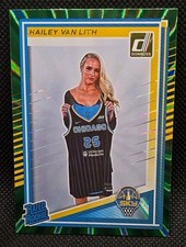 HAILEY VAN LITH 2025 DONRUSS WNBA GREEN LASER RC RATED ROOKIE #88 CHICAGO SKY