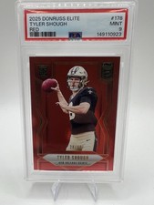 Panini 2025 Donruss Elite Red Rookie Tyler Shough #178 28/99 Saints NFL Football