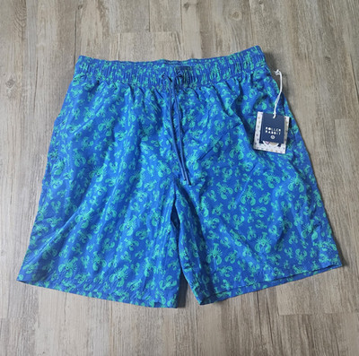 NWT Roller Rabbit X Target Men's Blue & Teal Lobster Print Swim Trunks Small
