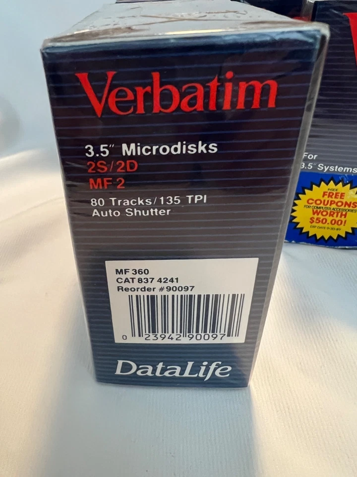Verbatim 3.5" DataLife Microdisks 2S 2D MF 2 Double-Sided 80 Tracks 135 TPI Auto - Image 4 of 4