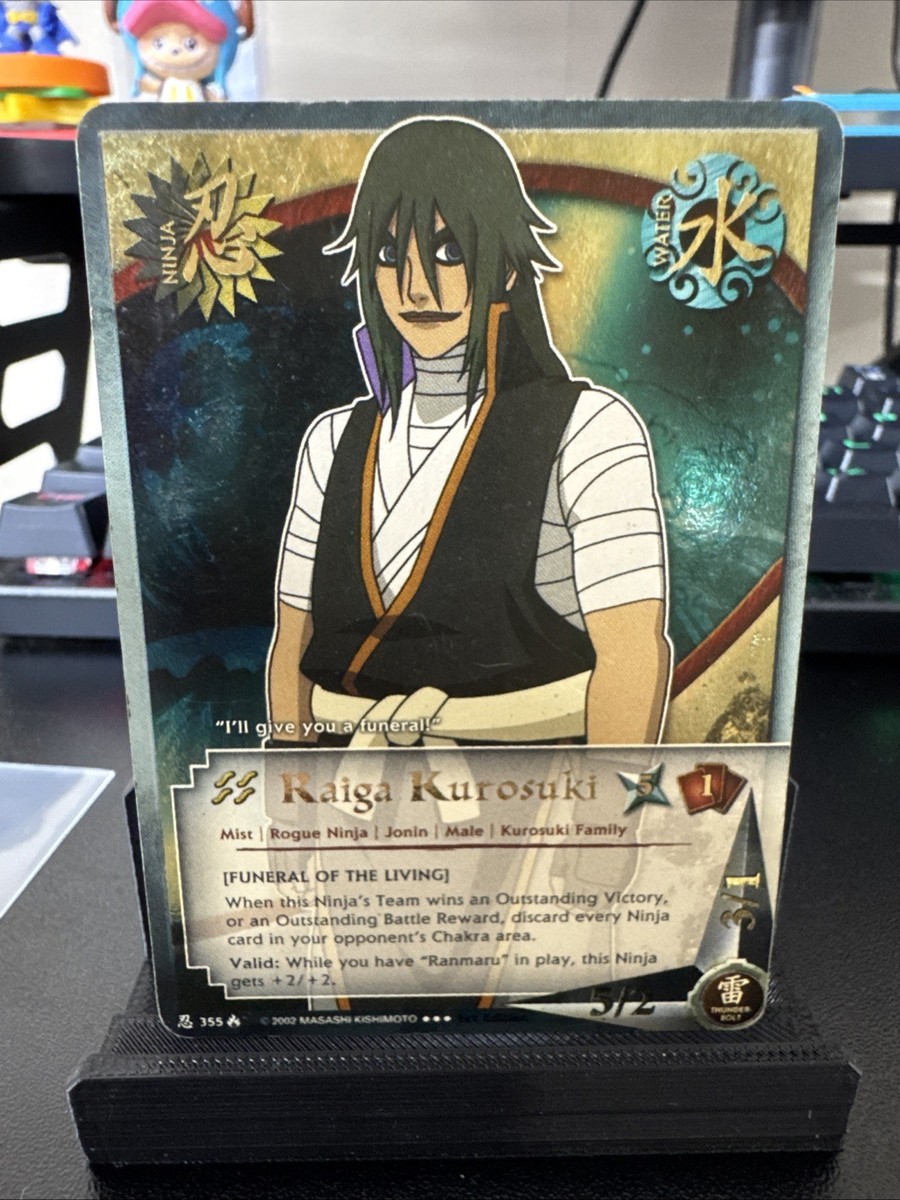 Naruto CCG Raiga Kurosuki N-355 Super Rare 1st Edition Foil | eBay