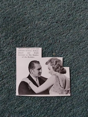 El18 Ephemera 1959 TV Book  picture anthony Quayle Delphi Lawrence 