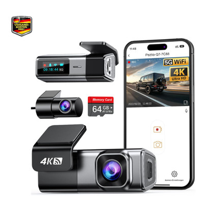 Navycrest Dashcam Q7 4K 1080P Dual Auto Kamera 5GHz WiFi