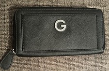 GUESS Black Zip-Around Women's Wallet Credit Card Folding Solid
