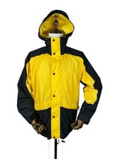 VTG The North Face Jacket Men Large Yellow Black Gore-Tex Mountain Made in USA