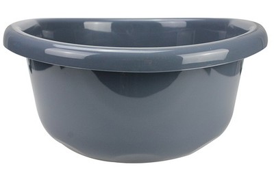 Schüssel Rührschüssel LUZERN Rund XXL 15 Liter Kunststoff dunkelgrau 42x29,7cm