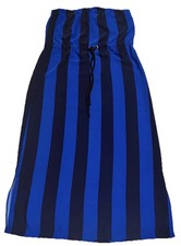 Tommy Hilfiger Blue on Blue Striped Strapless Maxi Dress Size Large Women’s