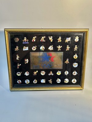 1984 Los Angeles Olympics Series #1 Framed Limited Edition Pin Set Sam Mascot