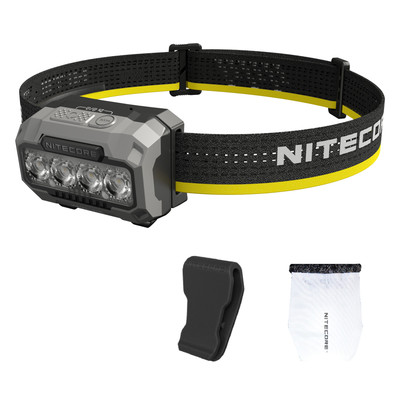 Nitecore HA23 UHE 600 Lumen AAA Headlamp with Multi-Color Temperatures (Black)