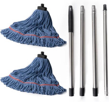 Matthew Large Commercial Residential Mop Heavy Duty Industrial Mops W/Screw-On H