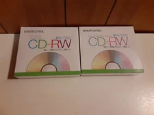 2 New Sealed Memorex CD-RW 5 Packs 12x 700MB 80min